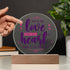 Love Note  - LED Circle Plaque